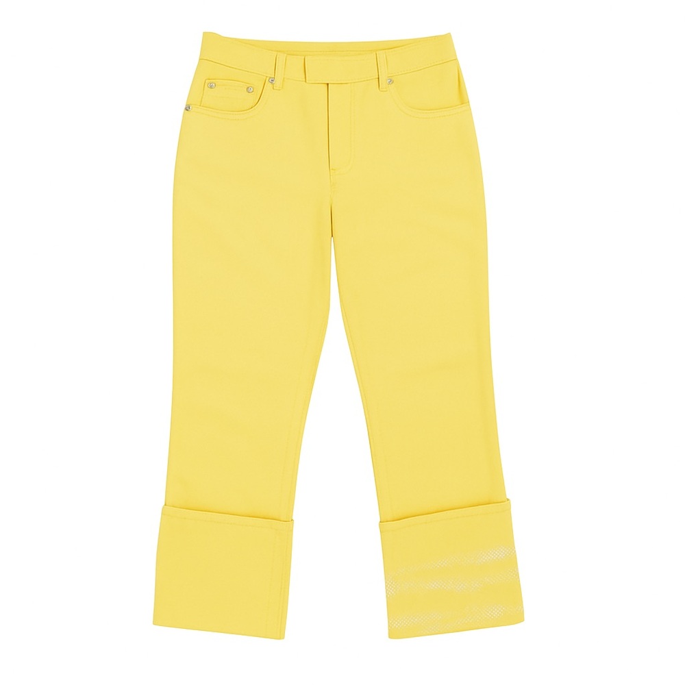 ROCCOBAROCCO Y2K DESIGNER YELLOW JEANS PANTS S46 ITALY